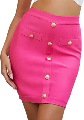 Bandage Skirt for Women Mini High Waist Bandage Skirt Pencil Skirt