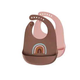 Bib Rainbow - Pack of 2 - Brown