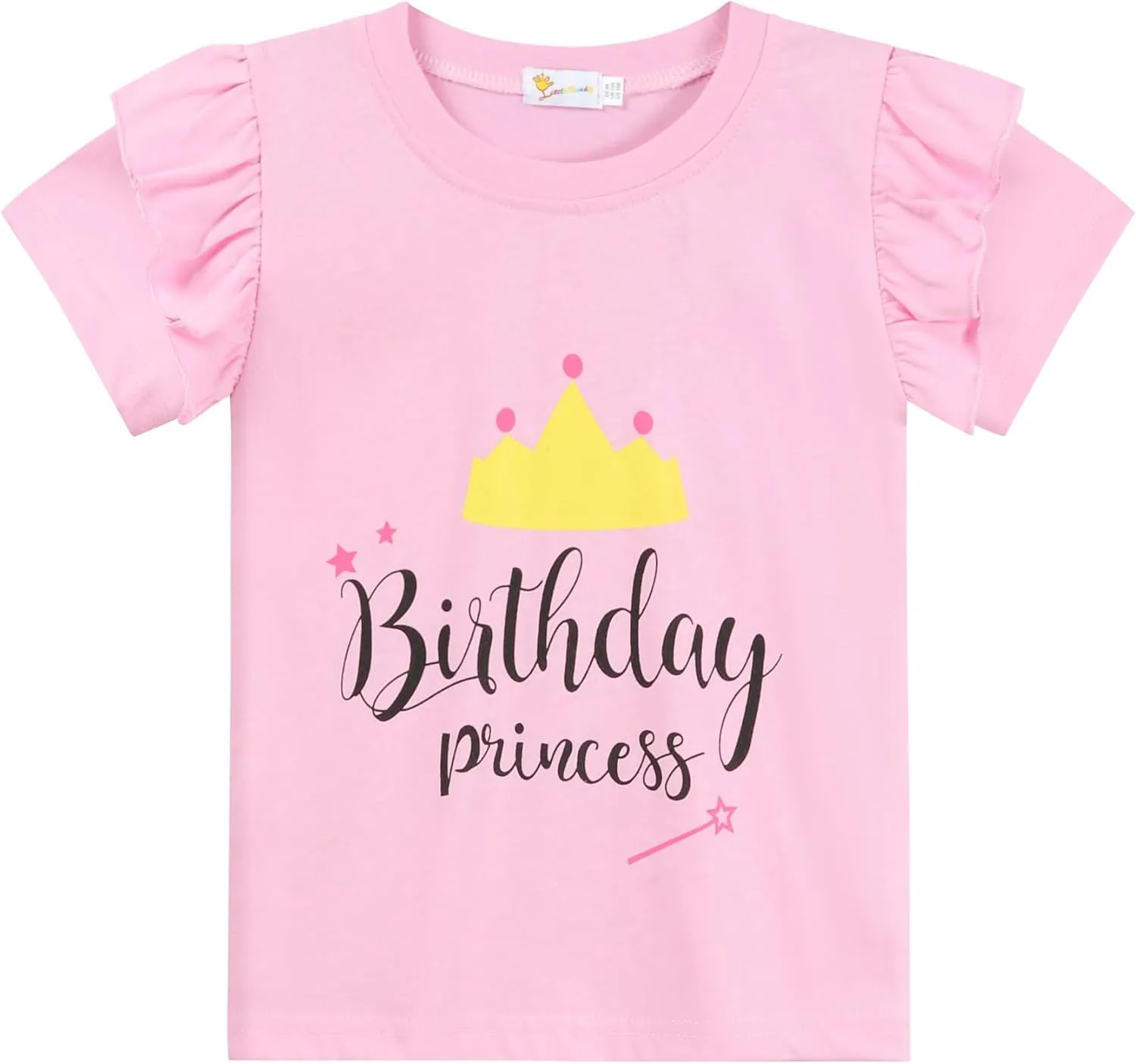 Birthday Girl Shirt Toddler Baby Girls T-Shirt 2nd 3rd 4th 5th 6th 7th Birthday Tee Summer Outfit