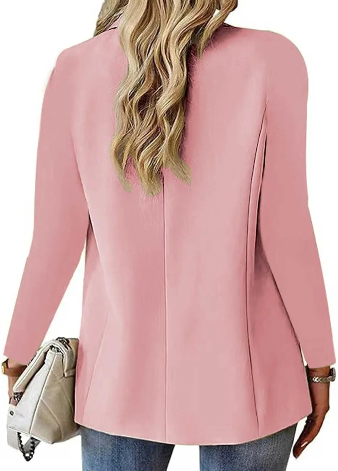 Blazers for Women Business Dressy Open Front Casual Suit Jacket Lightweight Elegant Long Sleeve Work Office Blazer