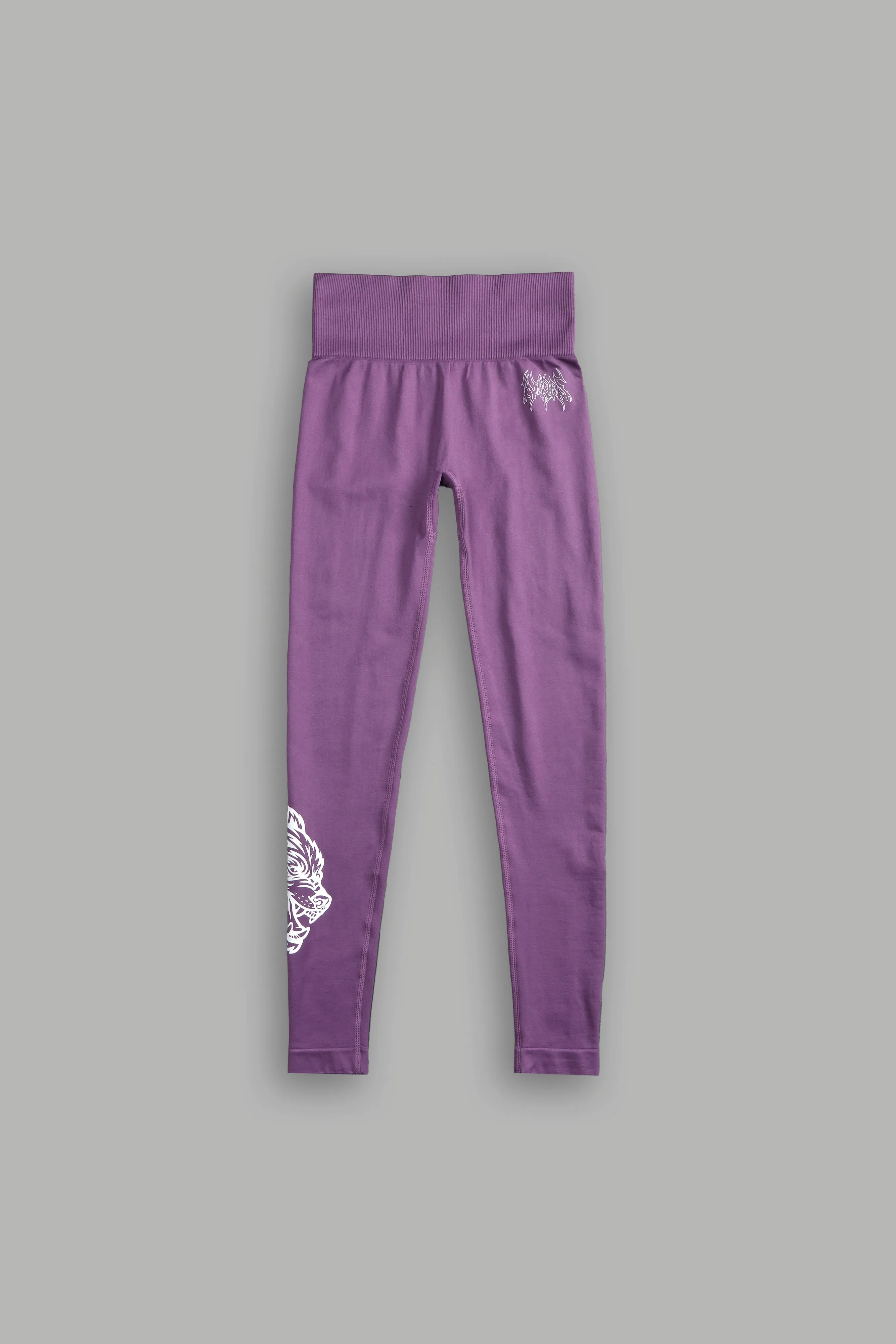 Hesh Forever "Everson Seamless" Scrunch Leggings in Darc Violet