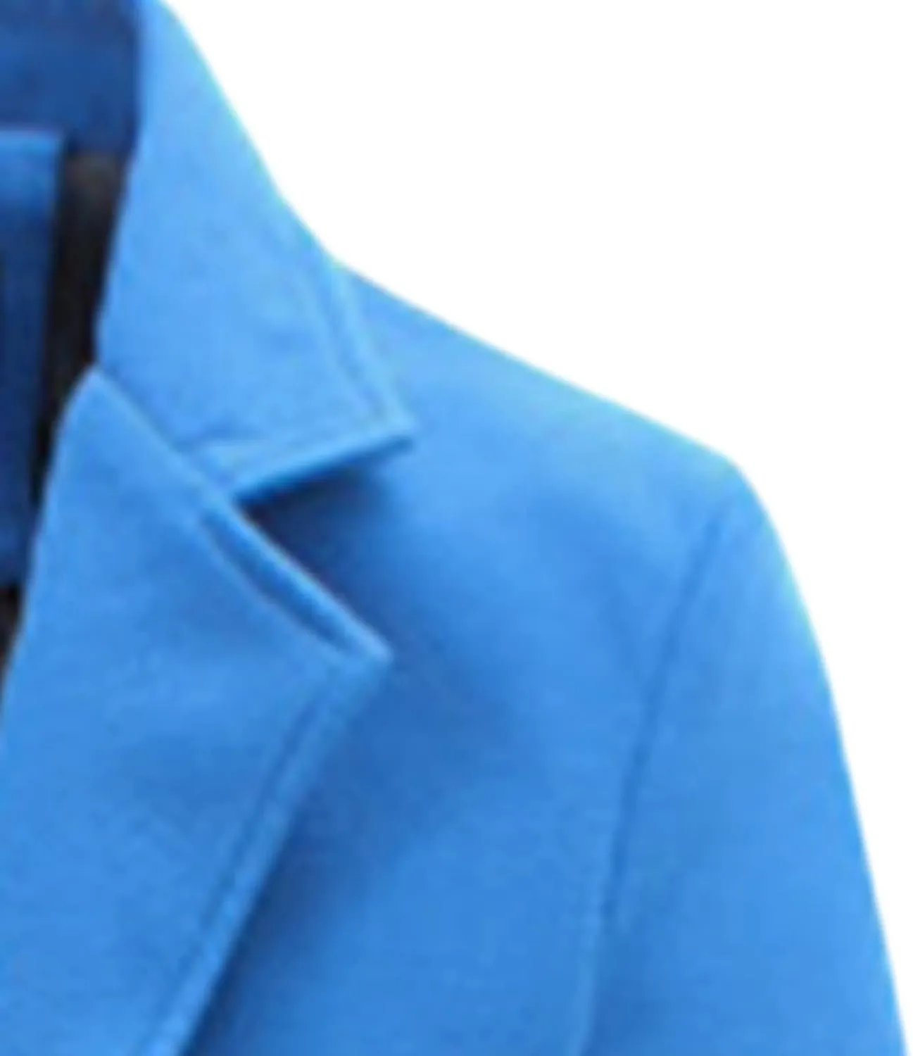 Maiyifu-GJ Men's Wool Blend Trench Coat Single Breasted Business Long Pea Coats Lightweight Notched Lapel Overcoat Jacket