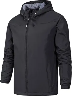 Men's Fashion Jackets Warm Waterproof Puffer Jacket Hooded Windproof Winter Coat Jackets, XL-5XL