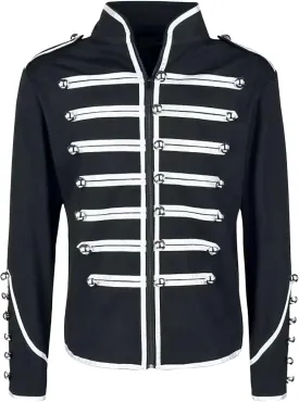 Mens Marching Band Drummer Jacket Stylish Military Inspired Parade Jacket for Cosplay Adventures Halloween Costumes