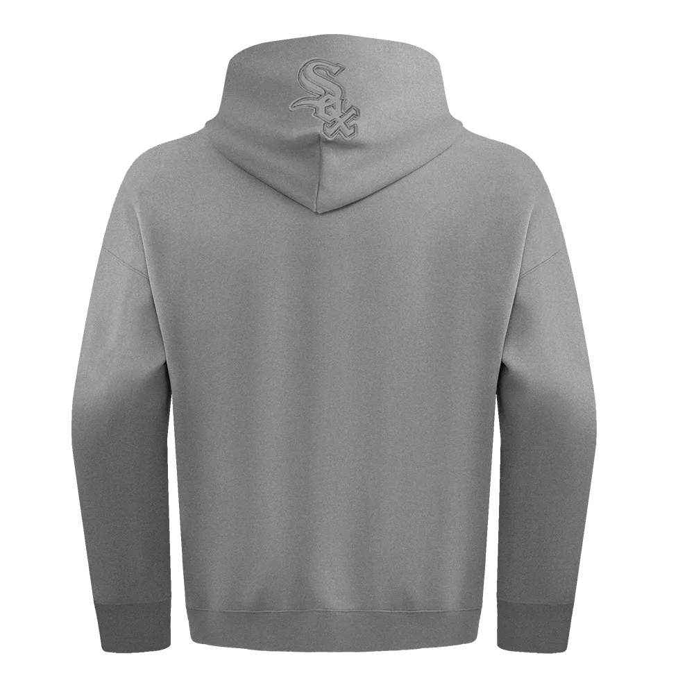 MLB CHICAGO WHITE SOX NEUTRAL MEN'S DROP SHOULDER PO HOODIE (DARK HEATHER GRAY)