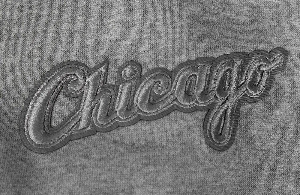 MLB CHICAGO WHITE SOX NEUTRAL MEN'S DROP SHOULDER PO HOODIE (DARK HEATHER GRAY)
