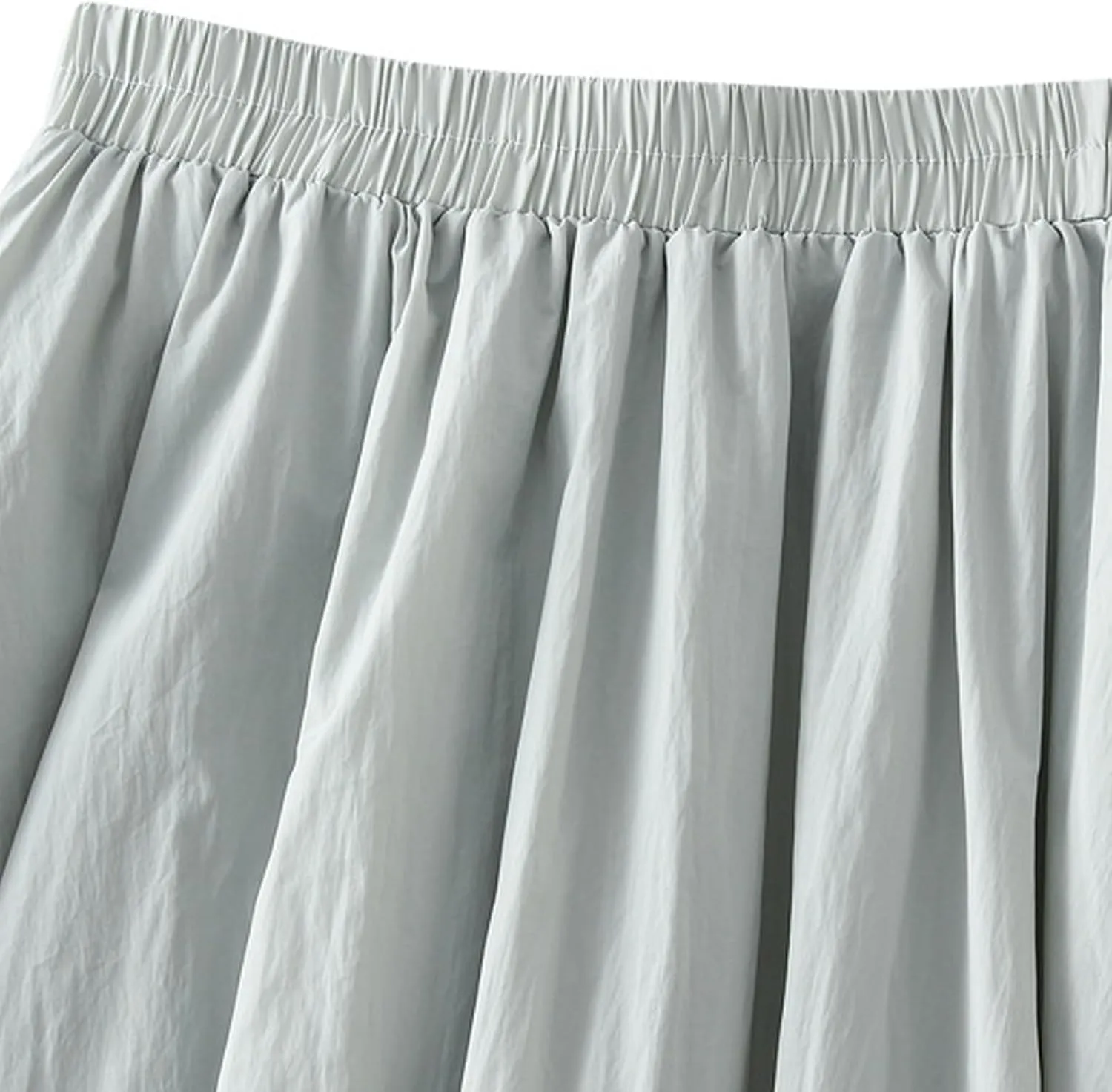 Oplxuo Women Y2K Bubble Maxi Skirt Elastic High Waisted Pleated Flowy A Line Long Puff Skirts Ruffle Hem Balloon Skirts