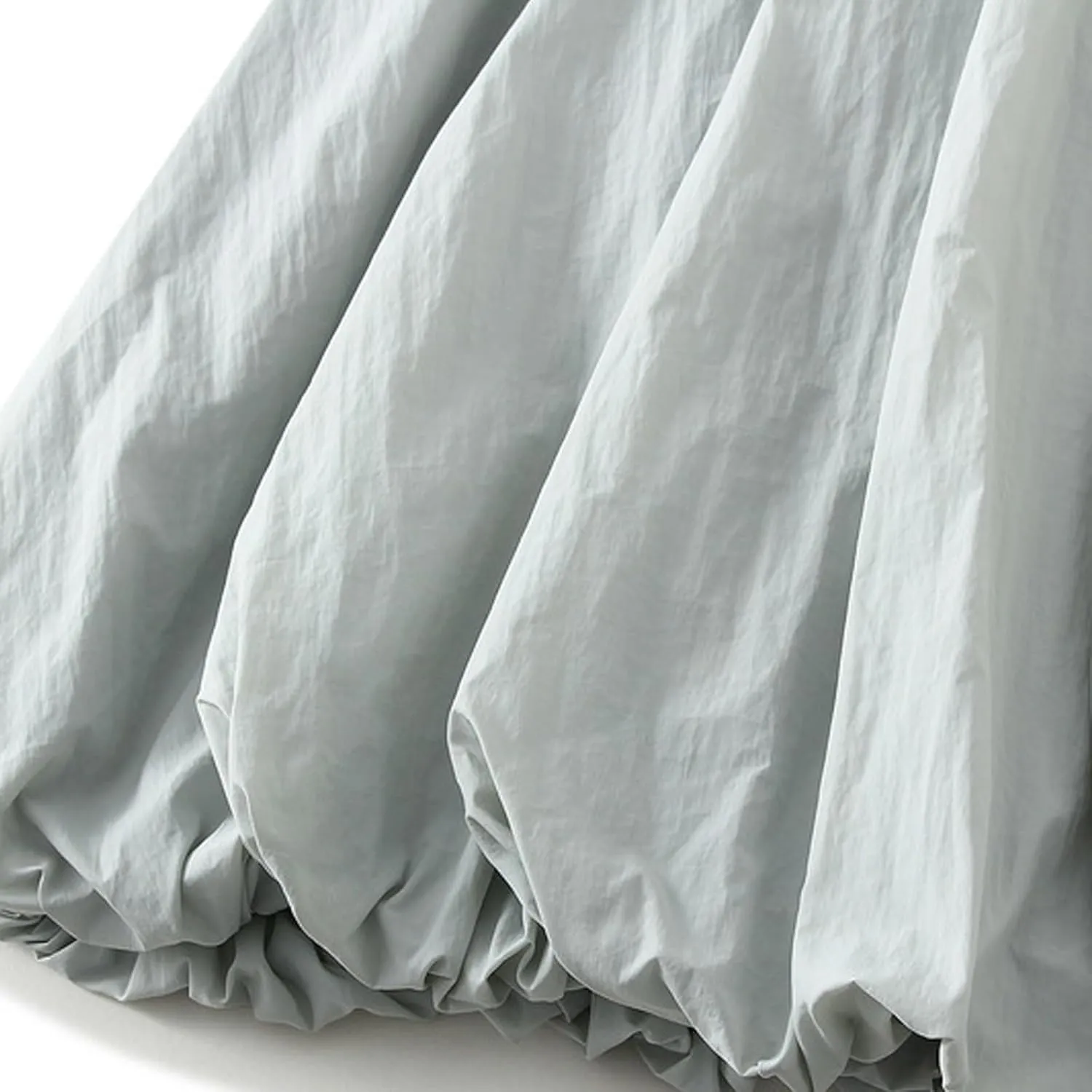 Oplxuo Women Y2K Bubble Maxi Skirt Elastic High Waisted Pleated Flowy A Line Long Puff Skirts Ruffle Hem Balloon Skirts