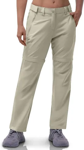Outdoor Ventures Women's Convertible Pants, Quick Dry Hiking Zip-Off Pants, Stretch Lightweight Cargo Pants