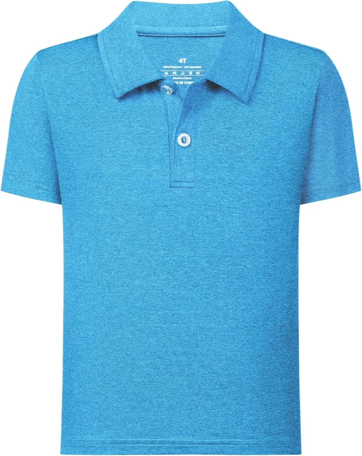 QBK Boys' Active Performance Golf Polo Shirts Kids Dry Fit School Uniform for Toddler to Youth