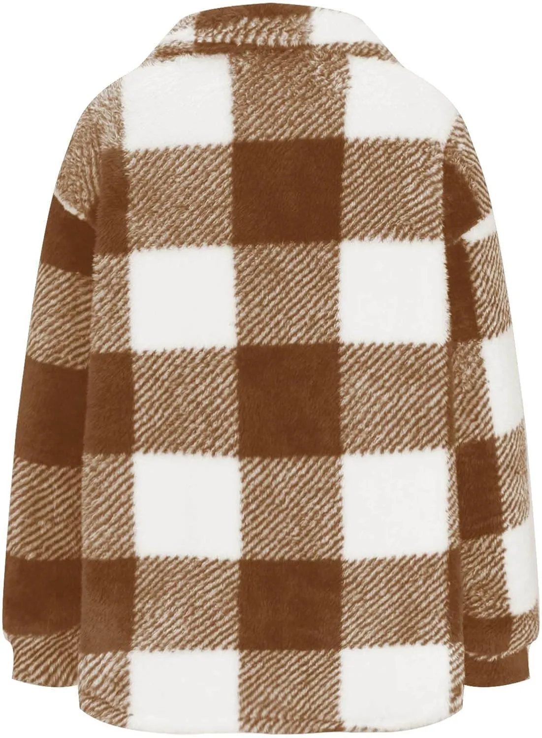 Shackets for Women 2024 Plus Size Fleece Lined Flannel Jacket,Plaid Button Down Shirt Fashion Fall Winter Outfits