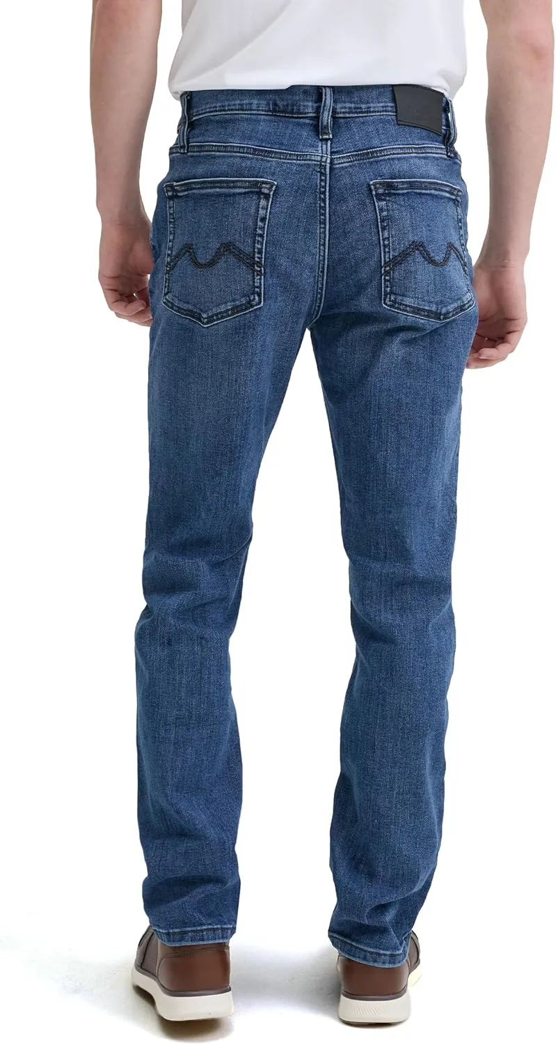 Slim Fit Mens Jeans  Stretch Fabric Tapered Pants for Men  Premium Comfort Casual Wear and Work Attire