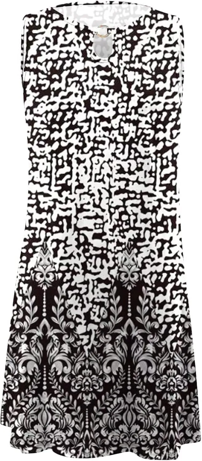 Summer Beach Dresses for Women 2025 Vacation Casual Cotton Sundress, Boho Sundress, Cruise Wear, Hawaiian Dresses