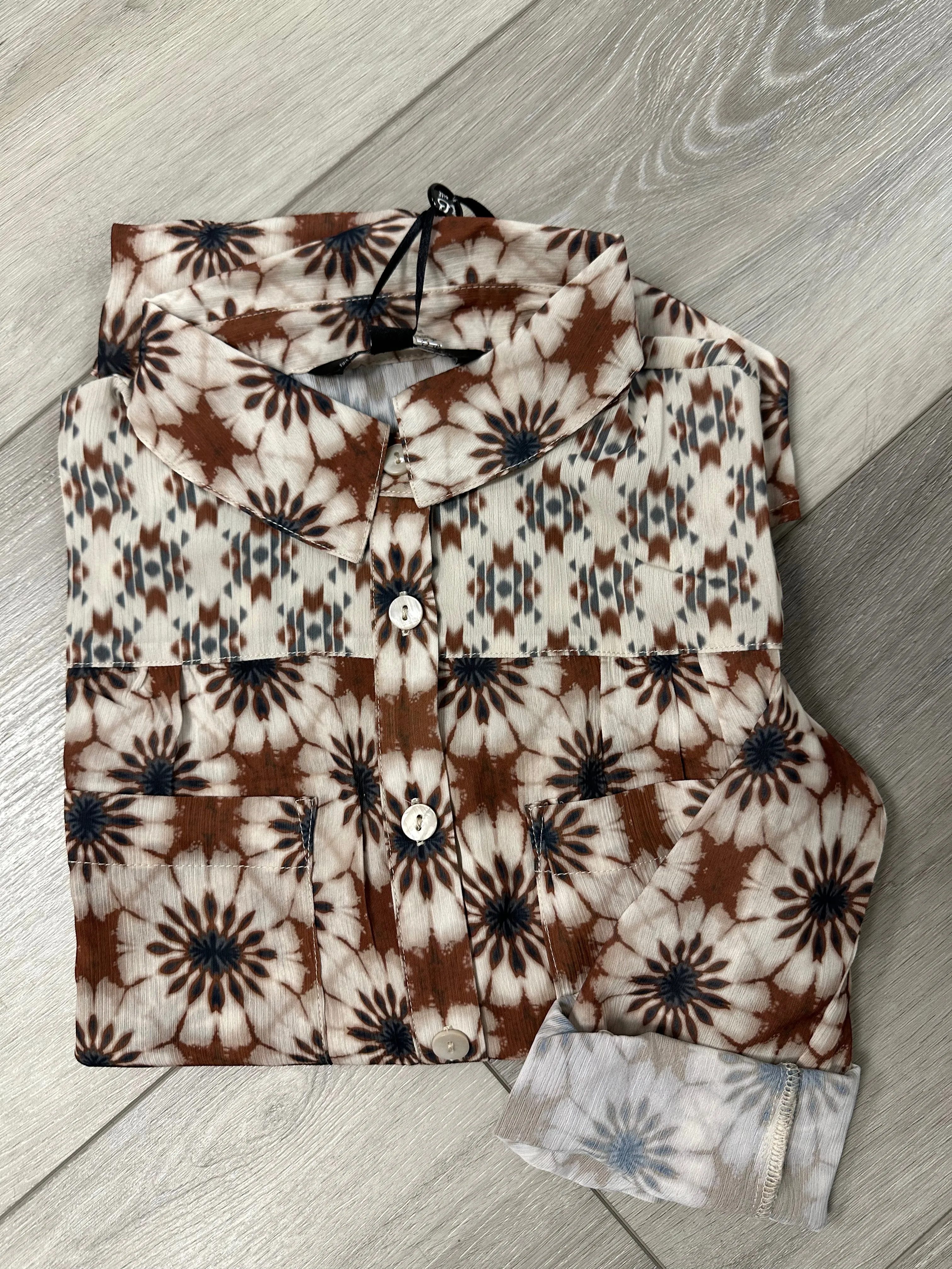 Wear 2 Ways Printed Blouse