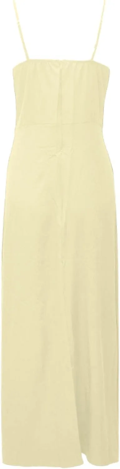 Women Y2k Bodycon Long Dress Spaghetti Strap Low Cut Dresses Casual Backless Trendy Flowy Maxi Dress Sexy Clubwear