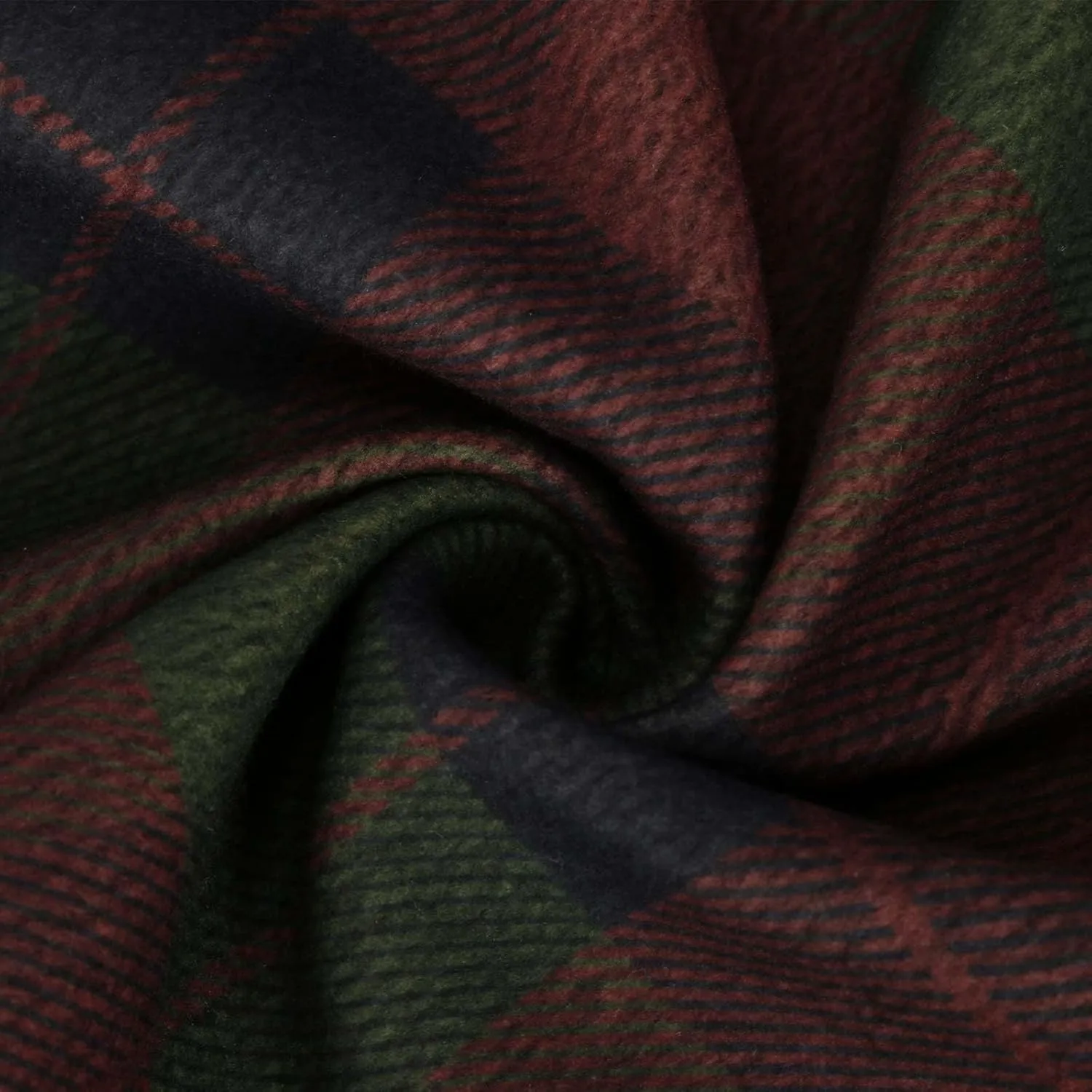 Women's Retro Woolen Plaid Skirt Winter Fall Warm High Waisted Maxi Skirt A line Flared Pleated Tartan Skirts