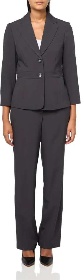 Women's Two Button Blazer & Pant, 2pc Set