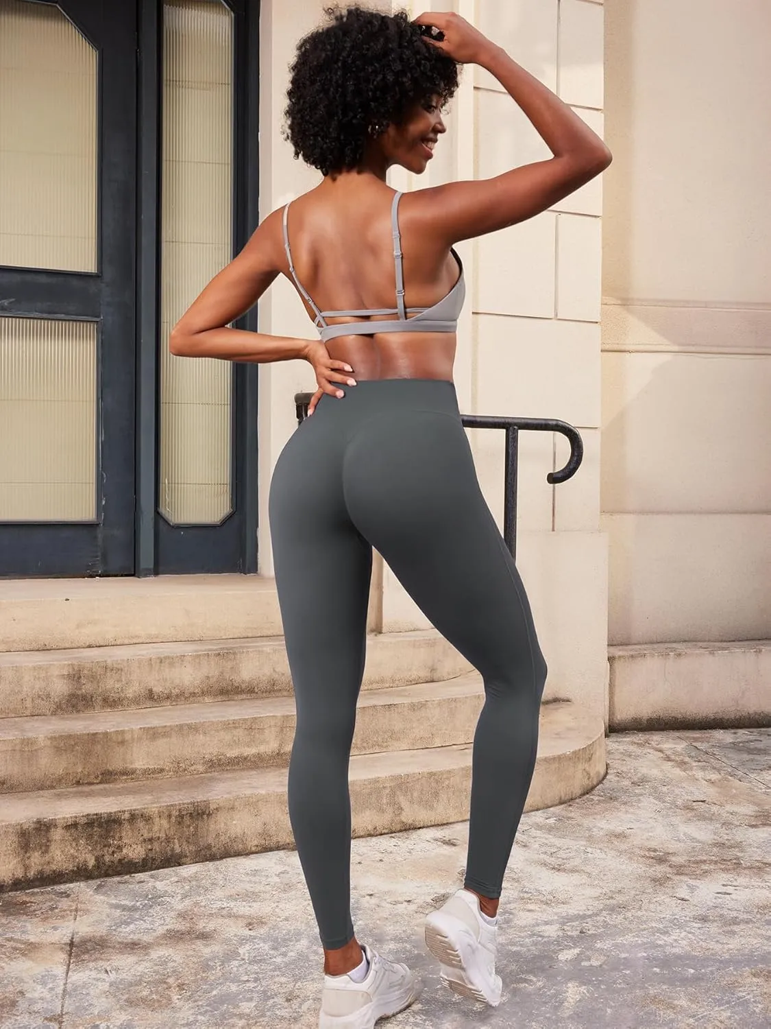 YEOREO Yoga Pants Workout Leggings for Women Hidden Scrunch Butt Lifting Leilanie High Waisted Tummy Control Gym Leggings
